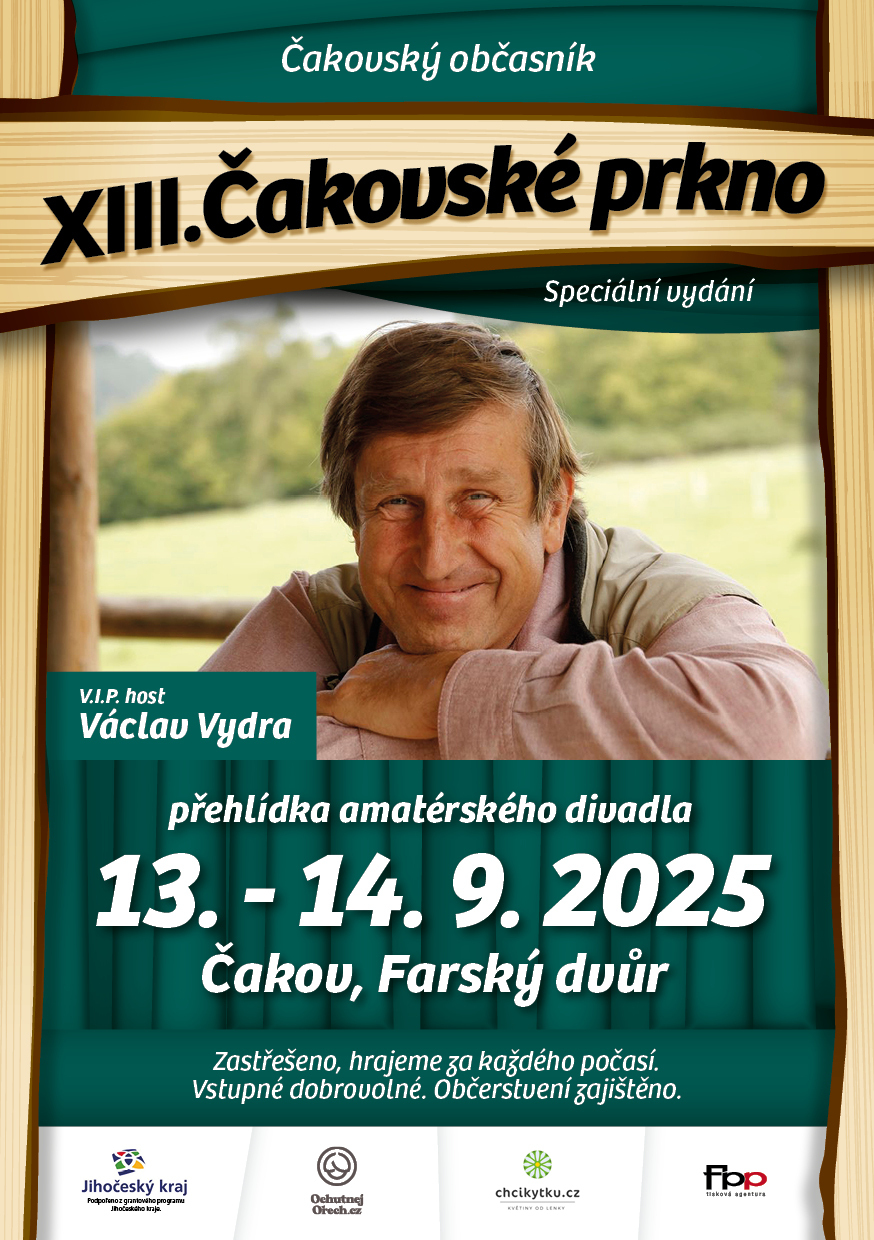 Speciální vydání občasníku - podrobný program Čakovské prkno 14.-15.9.2024