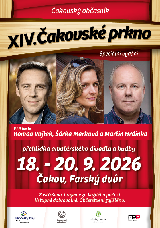 Podrobnější program Čakovského prkna 18.-20.9.2026