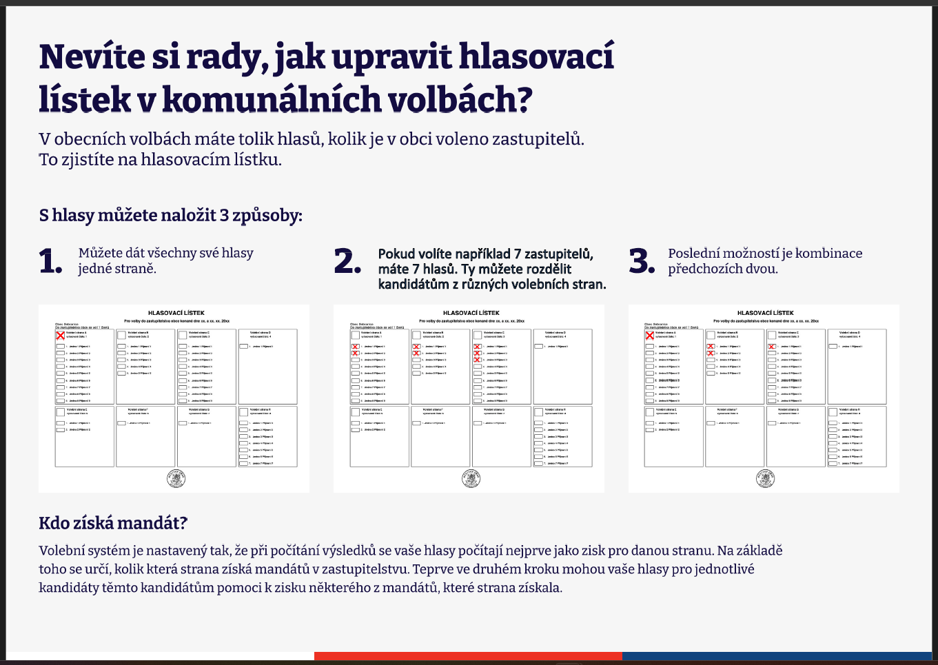 Připomenutí a informace - volby do zastupitelstev obcí 2026